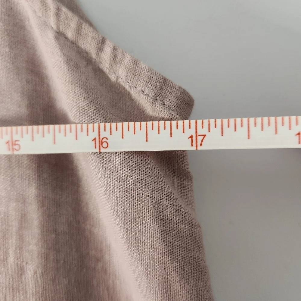 C&C Sleeveless Linen Tiered Dress in Mauve, Size Small - Picture 4 of 5